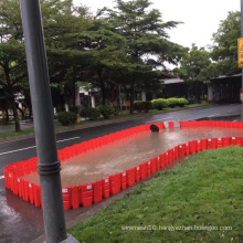 Flexible flood gate barrier flood fence panel